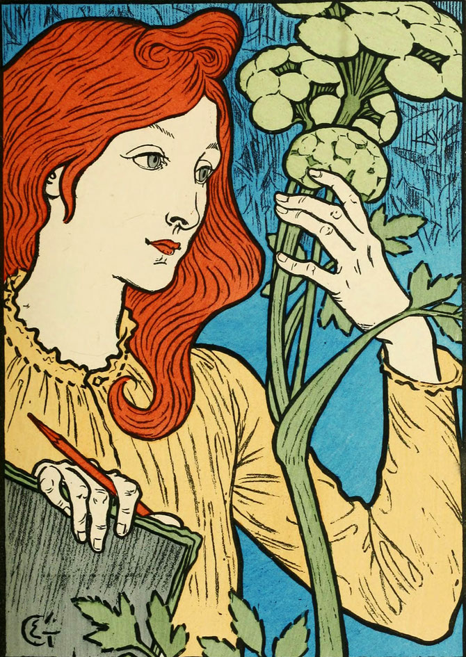 『Exposition Eugène Grasset au Salon des Cent』のポスター
